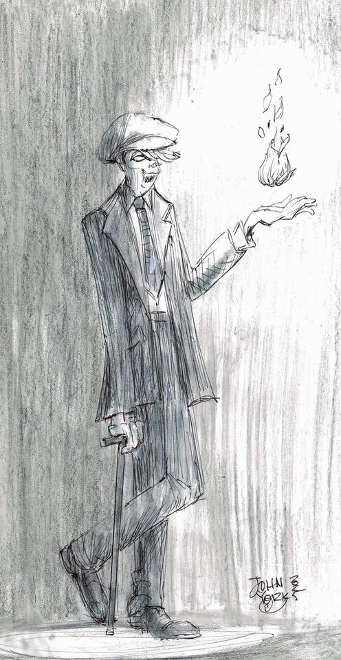 Hugo Fireball illustration by John Randall York