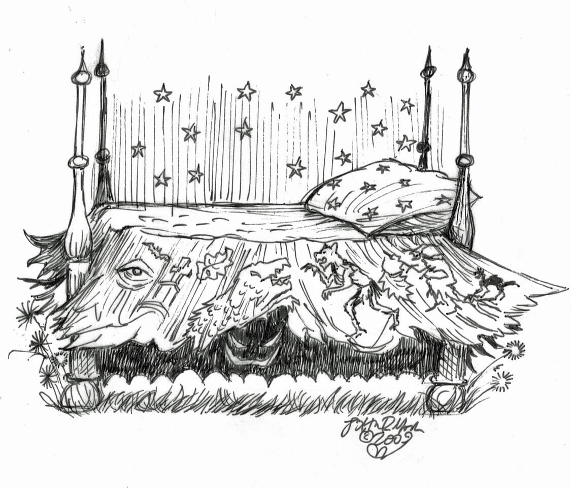 Hollows End illustration by John Randall York